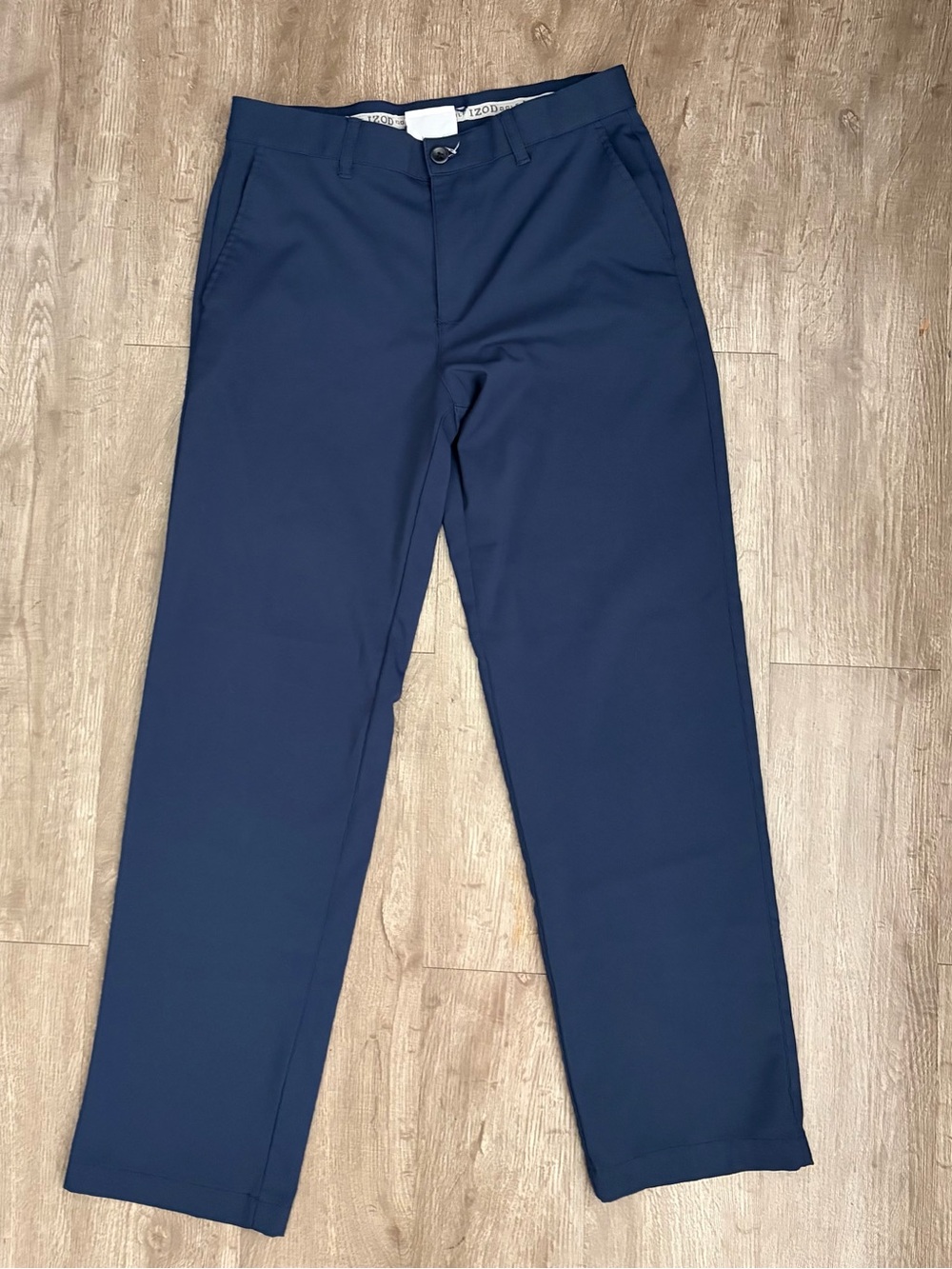 IZOD Golf Swingflex Straight Fit Performance Pants Sz 30x32 Navy Stretch